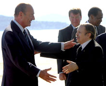 Chirac et Bouteflika