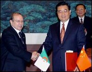 Bouteflika et Hu jintao