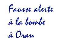 Fausse alerte � la bombe � Oran