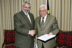 Mahmoud Abbas et Ismail Haniyeh