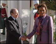 Bouteflika et Michaelle Jean