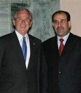 Bush et Maliki