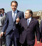 Zapatero et Bouteflika
