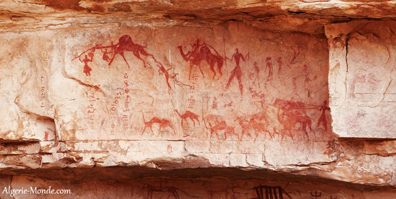 Peintures rupestres parc national Tassili
