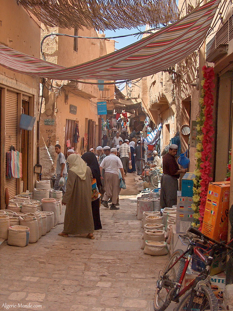 Une ruelle commerante de Ghardaa