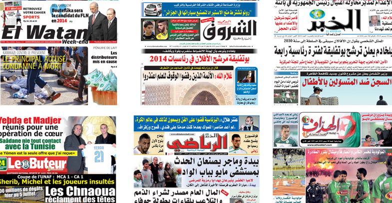 les journaux algeriens