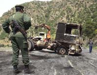 explosion a un barrage de la gendarmerie nationale algerienne