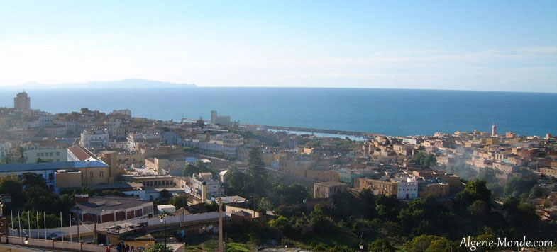 Vue d'ensemble de la ville de Mostaganem