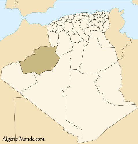 Carte Wilaya Bchar