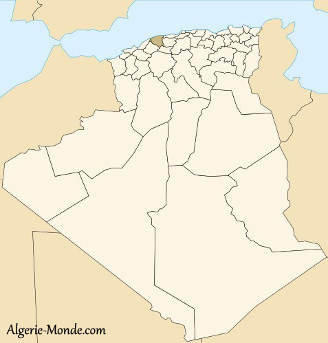 Carte Wilaya Chlef